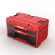 Qbrick ONE 2.0 two-drawer toolbox PLUS – red Ultra HD