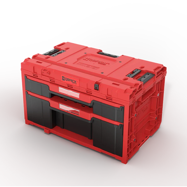 Qbrick ONE 2.0 two-drawer toolbox PLUS – red Ultra HD