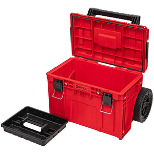 Qbrick PRIME cart red ultra HD custom tray on cart with Shopify ID