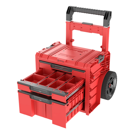 Qbrick PRO Cart 2.0 Plus 3-drawer – two drawers open