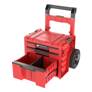 QBRICK PRO Cart 2 0 Plus Drawer 3 Red Ultra Hd Custom Open – Qbrick PRO Cart 2.0 three-drawer open view