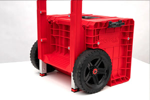 QBRICK PRO Cart 2 0 Plus Drawer 3 Red Ultra Hd Custom Wheel Rear – Qbrick PRO Cart 2.0 rear caster wheel close-up
