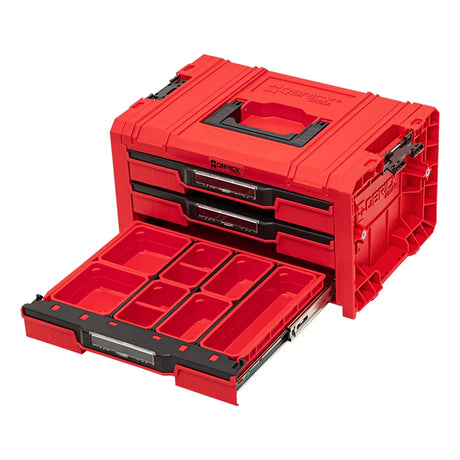 Qbrick Pro Drawer 3 Toolbox 2.0 Expert Drawer Box Open Bottom D491 494E A1Be – Qbrick modular storage component in red HD