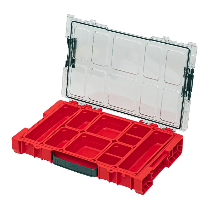 Qbrick PRO Organizer 100 red ultra HD open organizer with Shopify ID