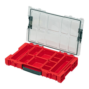Qbrick PRO Organizer 100 red ultra HD open organizer with Shopify ID