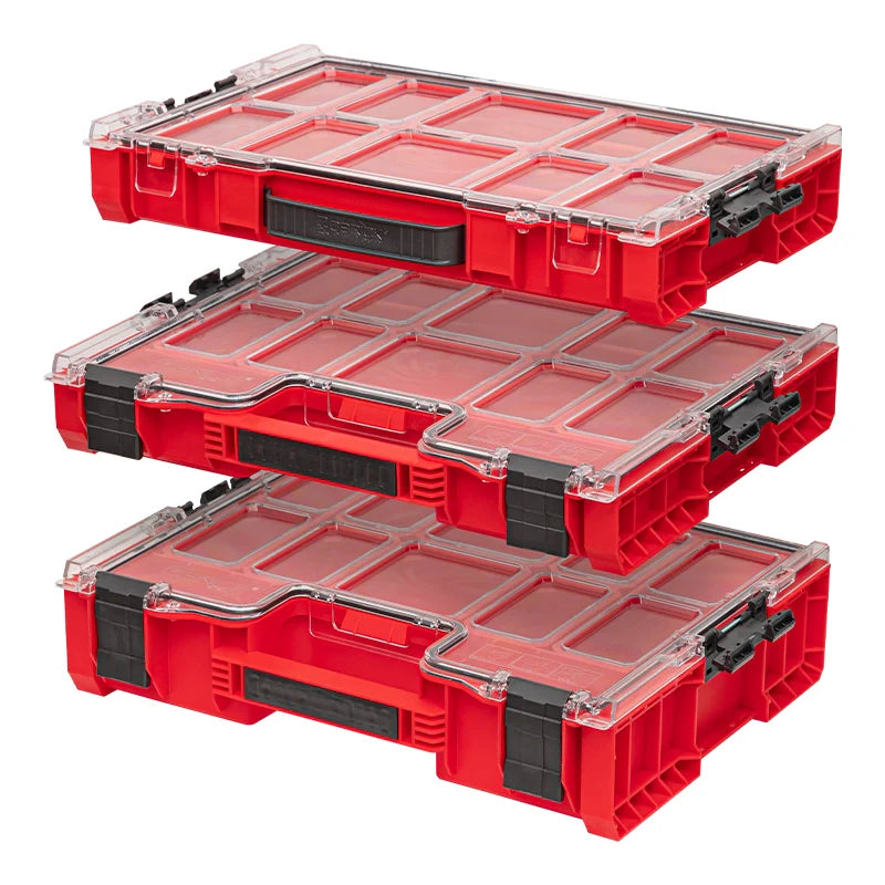 Qbrick PRO Organizer 200 set red ultra HD split package organizers with Shopify ID