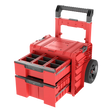Qbrick PRO Toolbox 2.0 Plus with wheels – dual drawers fully open