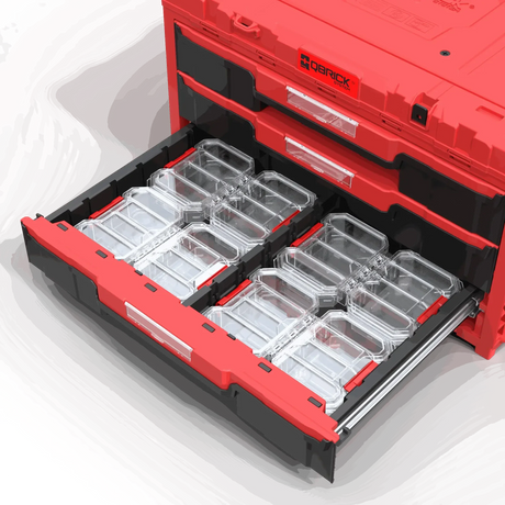 Qbrick small transparent tool organizer – installed