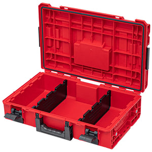 Qbrick stackable tool box 200 VARIO 2.0 red ultra HD custom open with Shopify ID