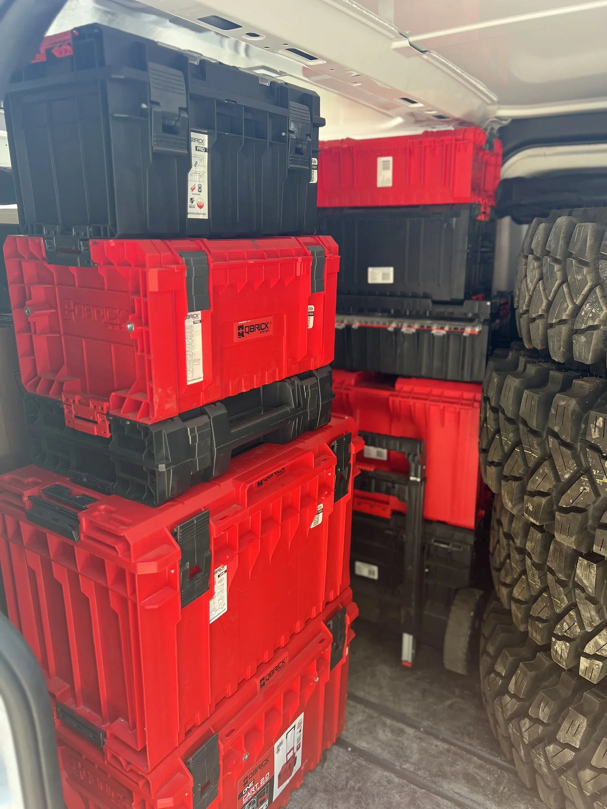 QBRICK van storage system bundle for modular, space-efficient, and professional mobile tool organization