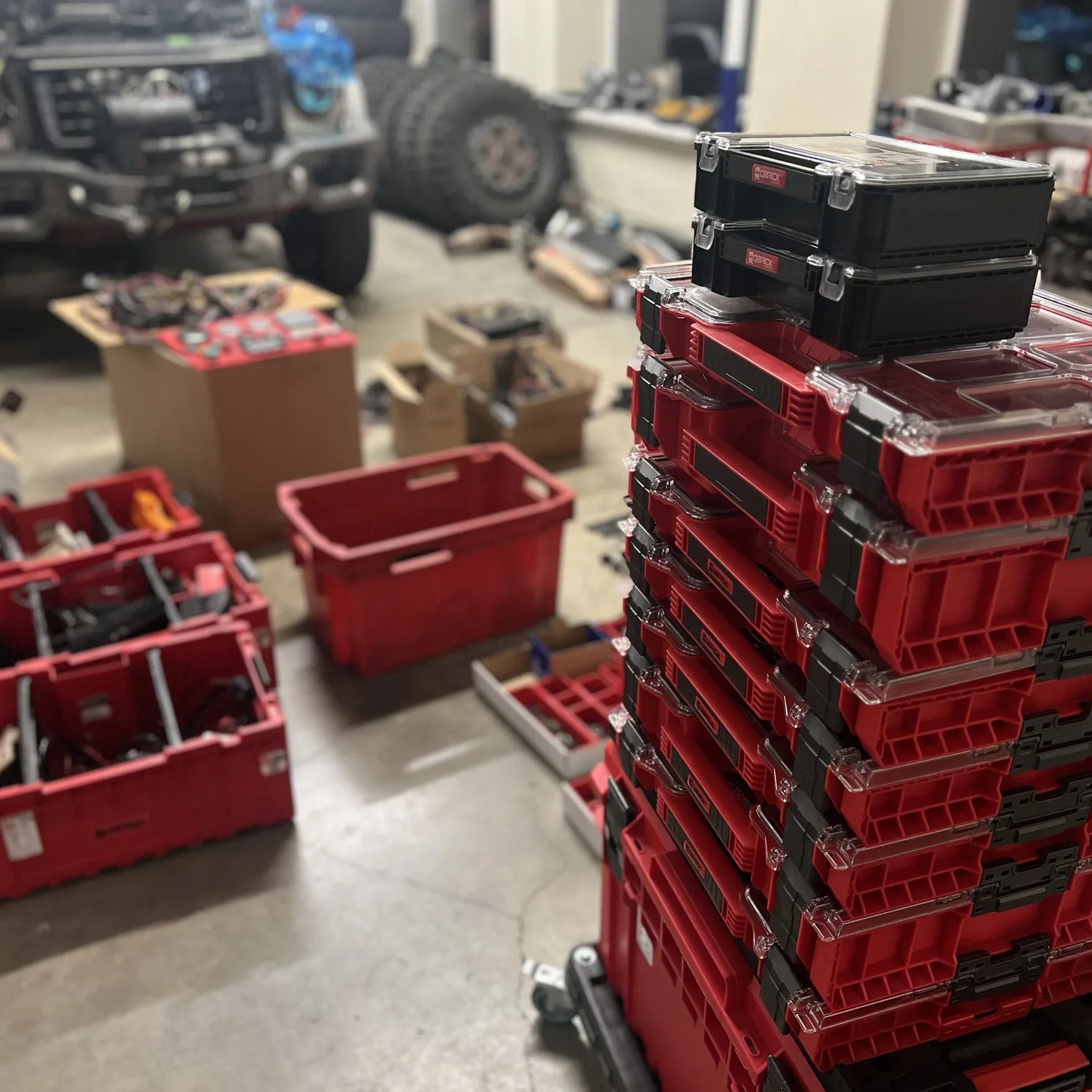 QBRICK workshop storage system bundle for organized, modular, and professional workshop tool management