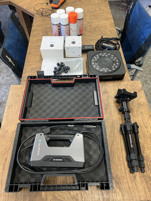 Shining 3D EinScan 2X Pro Plus factory refurbished scanner components close-up