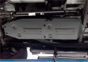 Volkswagen Amarok 2010–2021 fuel tank skid plate installed underside