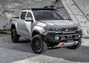 Volkswagen Amarok 2023 aluminum front bumper installed front side angle