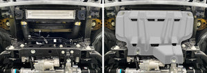 Volkswagen Amarok 2023 engine and radiator skid plate before and after