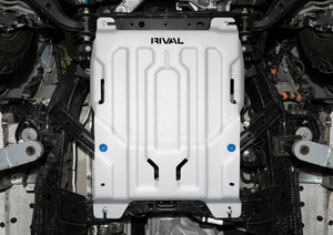Volkswagen Amarok 2023 transmission skid plate installed under vehicle