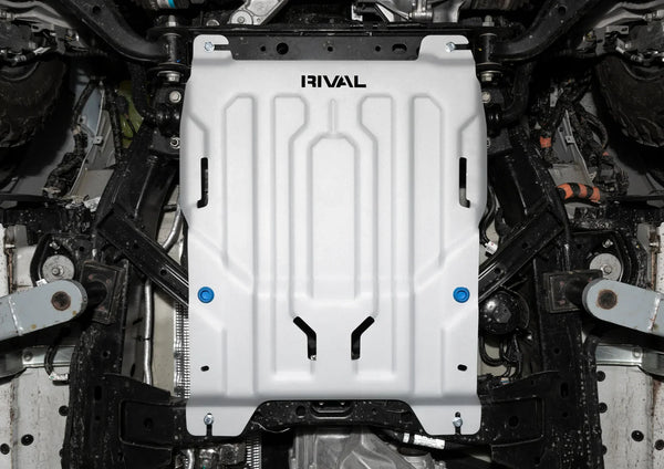 Volkswagen Amarok 2023 transmission skid plate installed under vehicle