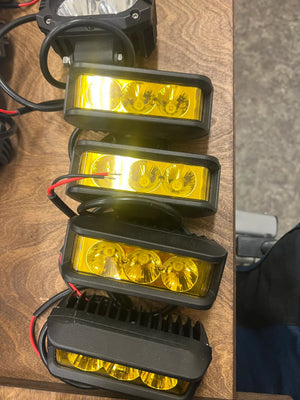 Wide-angle LED work light 35W amber – front view
